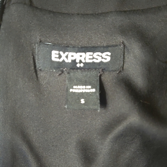 EXPRESS Minimalist Chiffon and Crepe Dress, Size S. - Picture 6 of 7
